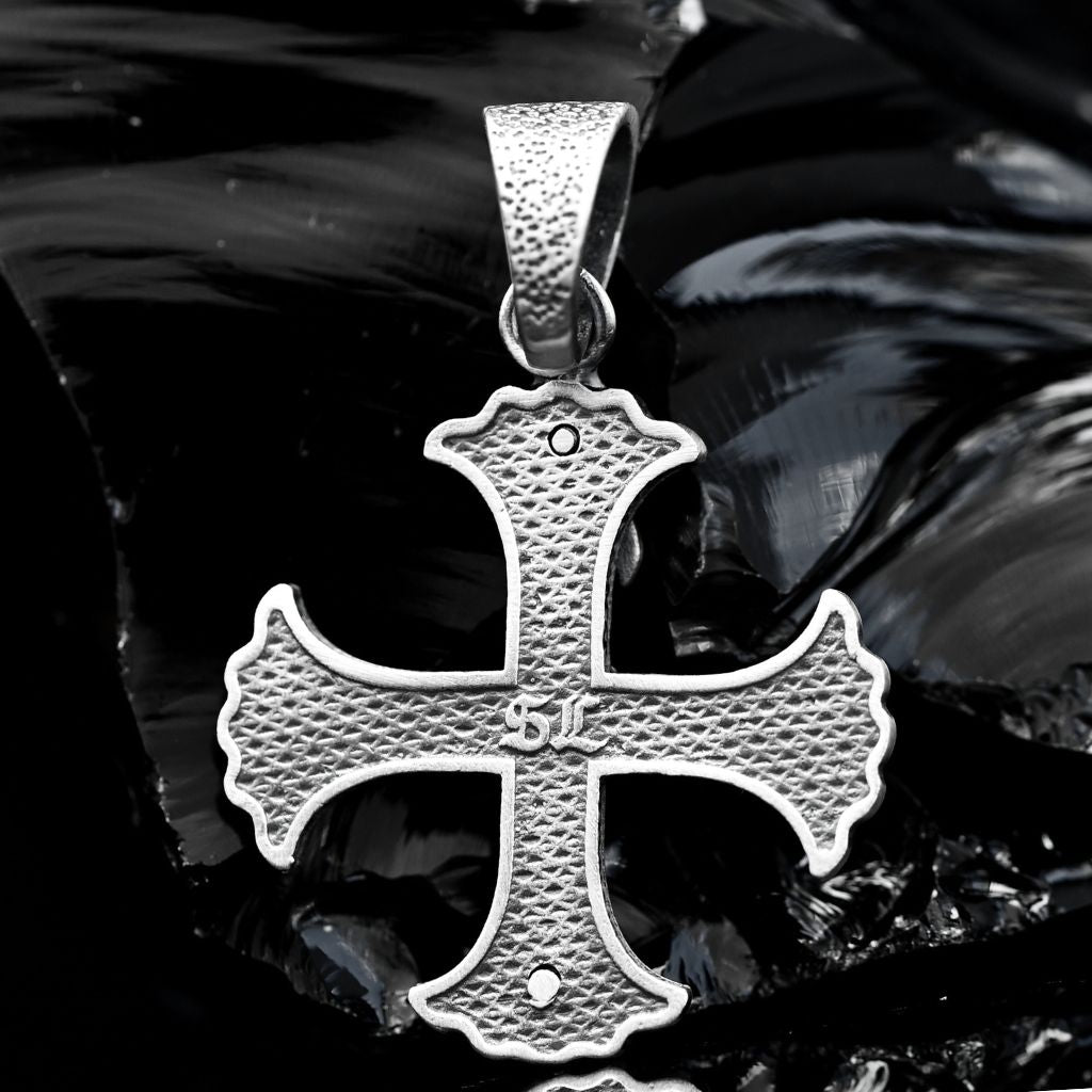 Silver Men's Cross Pendant necklace Knights Templar| Silvers Legends