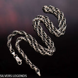 Sterling Silver Oxidized Men's Cross Pendant Knights Templar