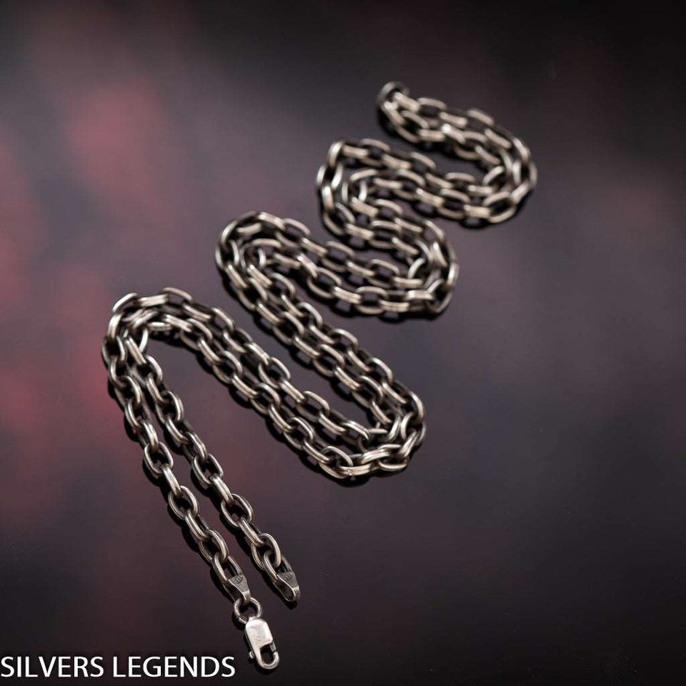 Sterling Silver Oxidized Men's Cross Pendant Knights Templar