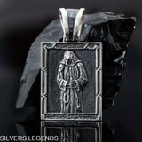 Memento Mori pendant silver, Sterling silver Memento Mori tile pendant, Gothic Skull Silver Locket, Masonic Skeleton Punk Tile Pendant, Memento Mori Masonic Jewelry, Gift For Him, Minimalist Pendant Necklace, Skull Punk Jewelry, Sterling Silver 925 Memento Mori Masonic Minimalist Tile Pendant, Skeleton Silver Pendant, Men's Tile Pendant, Memento Mori pendant