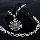 Sterling Silver Coin Pendant Necklace Alexander The Great, Handmade Vintage Locket With Or Without Silver Chain Necklace Alexander the Great Pendant, Mens Gift, Greek Coin pendant, Ancient Greek History Chain Necklace, Silver Greek Mythology Pendant, Silver 925 Coin Pendant, Necklace Alexander The Great, Mythology Pendant, Gift For Him is with unique design beautiful details and amazing art work, stamped 925. Weight: 8.78 grams