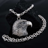 Sterling silver 925 unique american eagle head men’s pendant is handmade animal lewelry and you can have it with or without silver chain necklace. This silver eagle medallion is big and very heavy animal jewelry and it’s perfect gift for him, it will suit with every men's style. Check out other sterling silver men's jewelry at silverslegends.com
