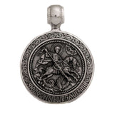 Sterling silver 925 men’s pendant “St. George and the Serpent” is vintage handmade religious amulet and simbol of the protection. You can have this perfect Christian jewel with silver anchor chain necklace. The medallion symbolized Saint George and the dragon - The triumph of good over evil, through courage. Saint George pendant is a perfect gift for men and it will fit with every men's style. Check out other handcrafting jewelry at silverslegends.com…