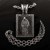Sterling Silver Memento Mori Pendant Necklace, Sterling Silver Memento Mori Pendant, Gothic Skull Silver Locket, Masonic Skeleton Punk Tile Pendant, Memento Mori Masonic Jewelry, Gift For Him, Minimalist Pendant Necklace, Skull Punk Jewelry, Skeleton Silver Pendant, Men's Tile Pendant