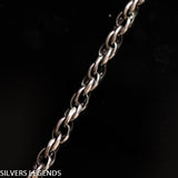 Chain rope silver, Rope chain silver oxidized, Ball chain silver, Sterling silver 925 polished rolo chain for men, silver ball necklace for men, rope heavy chain necklace for men, oxidized ball chain silver. Handmade Cool silver jewel, heavy chain necklace for men will suit with every men's style. Perfect as a statement piece to wear alone or with a pendant. Check out at silverslegends.com...