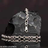 Anchor chain silver polished, Sterling silver 925 polished anchor chain for men with original, unique design, beautiful details and amazing artwork. Handmade Cool silver jewel, heavy chain necklace for men will suit with every men's style. Perfect as a statement piece to wear alone or with a pendant. Check out at silverslegends.com...