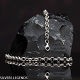 Ball chain silver, Sterling silver 925 polished rolo chain for men, silver ball necklace for men, rollo heavy chain necklace for men, oxidized ball chain silver. Handmade Cool silver jewel, heavy chain necklace for men will suit with every men's style. Perfect as a statement piece to wear alone or with a pendant. Check out at silverslegends.com...