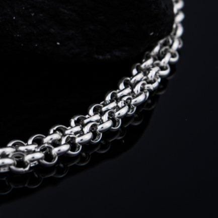 Ball chain silver, Sterling silver 925 polished rolo chain for men, silver ball necklace for men, rollo heavy chain necklace for men, oxidized ball chain silver. Handmade Cool silver jewel, heavy chain necklace for men will suit with every men's style. Perfect as a statement piece to wear alone or with a pendant. Check out at silverslegends.com...