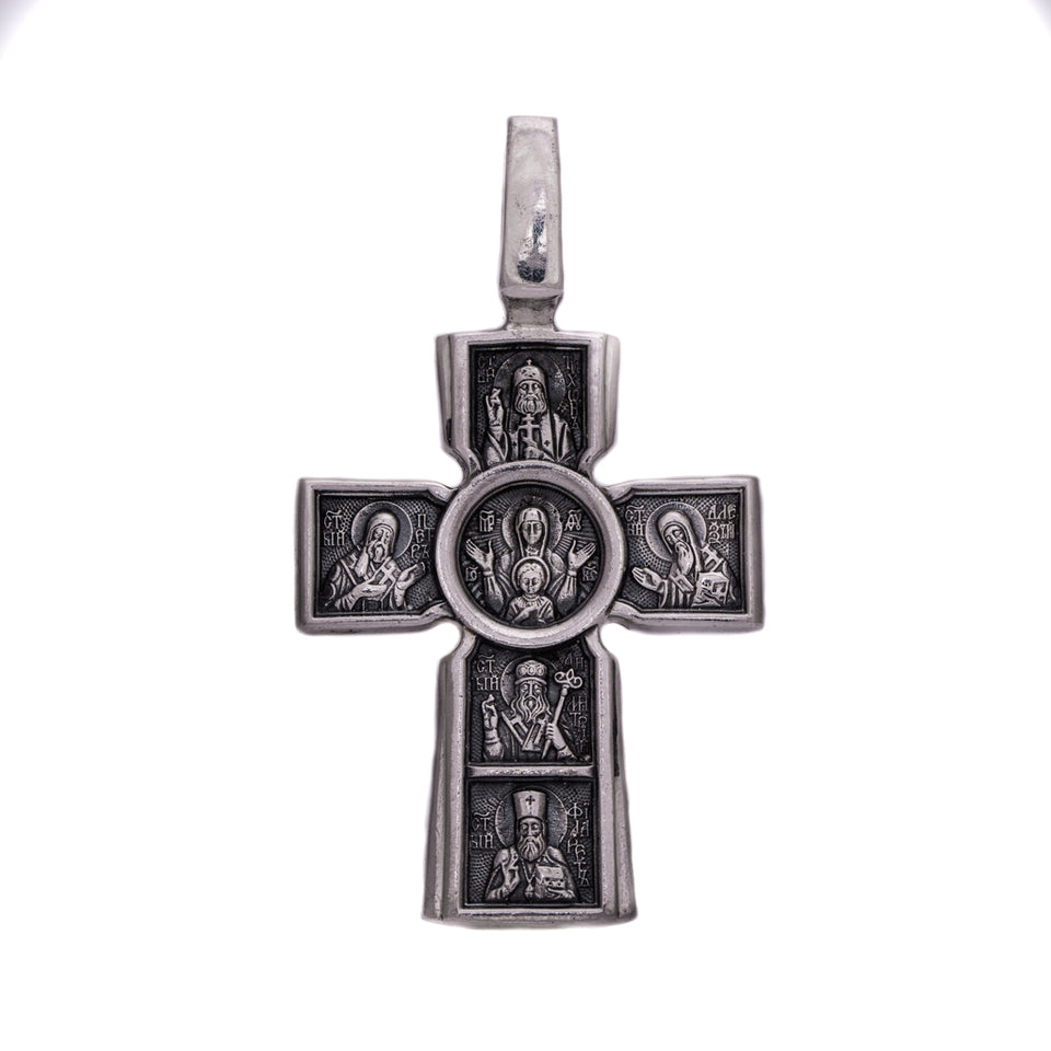 Silver Men’s Cross pendant "Crucifixion and Mother of God", Handmade cross pendant with saints, saints cross pendant silver, Mother of God pendant silver, cross pendant Cricifix silver, Silver Cross "Crucifixion" for men, Silver Men’s Cross "Crucifixion and Mother of God" Handmade, silver mens cross with god, Silver cross pendant with the Crucified Christ, silver cross pendant for men with chain necklace, silver cross design for men, check out other christian jewelry silver at silverslegends.com…