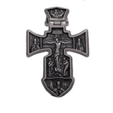 Silver Men’s Cross "Crucifixion and Guardian Angel-Michael the Archangel" is handmade, double sided cross pendant for men, from one side is Lord Jesus Christ- Crucifixion, from the other is Arhangel Michael - Guardian Angel. The lewel is with shape of sword and it’s men's solid silver pendant, you can have it with silver chain necklace. This Christian silver jewel is with beautiful details and amazing artwork. Check out other best handcrafted sterling silver men's jewelry at silverslegends.com