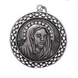 "Saint Mary Mother of Jesus"  is sterling silver 925 handmade pendant necklace for men. Ave Maria Charm is with original unique design. Mother of Jesus pendant silver is perfect gift for him. Saint Mary pendant is rare piece of jewel with top quality. Silver Holy Maria pendant will suit with every men’s style. Madonna charm pendant symbolize Blessed Virgin Maria the Mother of God.