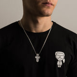 Sterling silver 925 Archangel Michael men’s pendant with or without silver chain necklace, Religious Locket Archangel Guardian is perfect gift for him. Silver Men’s Cross "Archangel Michael and Crucifixion" is handmade religious archangel jewelry and it’s double-sided, with original unique design and amazing art work. This Vintage Pendant is with technique-filled miniature relief. Check ot other men's jewelry at silverslegends.com