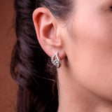 Charm sterling silver 925 jewelry set of dainty pendant necklace and fine earrings - Charm silver jewelry female set, made with shining zircon, perfect choice as a fancy gift to your girlfriend, wife, mom, or female friends at Easter, anniversary, engagement, party, meeting, dating, wedding or usual wear. Hypoallergenic sterling silver necklace set, allergy-free. Check out other elegant jewelry for women at silverslegends.com...
