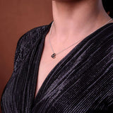Sterling Silver And 18K Rose Gold Plated Dianty Heart Pendant Necklace is stamped 925. Charm Rose gold heart pendant necklace, made with shining zircon, perfect choice as a fancy gift to your girlfriend, wife, mom, or female friends at Easter, anniversary, engagement, party, meeting, dating, wedding or usual wear. Check out other elegant jewelry for women at silverslegends.com...