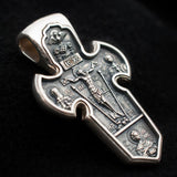 Sterling silver 925 Archangel Michael men’s pendant with or without silver chain necklace, Religious Locket Archangel Guardian is perfect gift for him. Silver Men’s Cross "Archangel Michael and Crucifixion" is handmade religious archangel jewelry and it’s double-sided, with original unique design and amazing art work. This Vintage Pendant is with technique-filled miniature relief. Check ot other men's jewelry at silverslegends.com