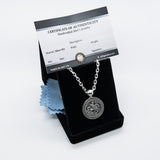 Sterling silver 925 men’s pendant “St. George and the Serpent” is vintage handmade religious amulet and simbol of the protection. You can have this perfect Christian jewel with silver anchor chain necklace. The medallion symbolized Saint George and the dragon - The triumph of good over evil, through courage. Saint George pendant is a perfect gift for men and it will fit with every men's style. Check out other handcrafting jewelry at silverslegends.com…