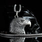 Sterling Silver 925 Unique men's pendant necklace American Eagle, 3D Eagle pendant with chain, Animal Minimalist jewelry perfect boyfriend gift ideas