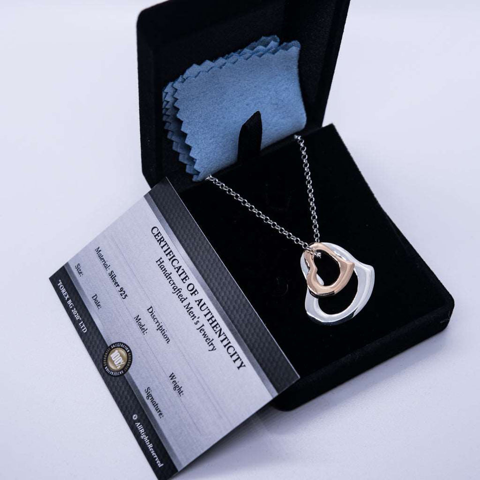 Sterling Silver And 18k Rose Gold Plated Dianty Two Hearts Pendant Necklace is fine jewelry with double heart, perfect choice as a fancy gift to your girlfriend, wife, mom, or female friends at Easter, anniversary, engagement, party, meeting, dating, wedding or usual wear. Check out other elegant jewelry for women at silverslegends.com...