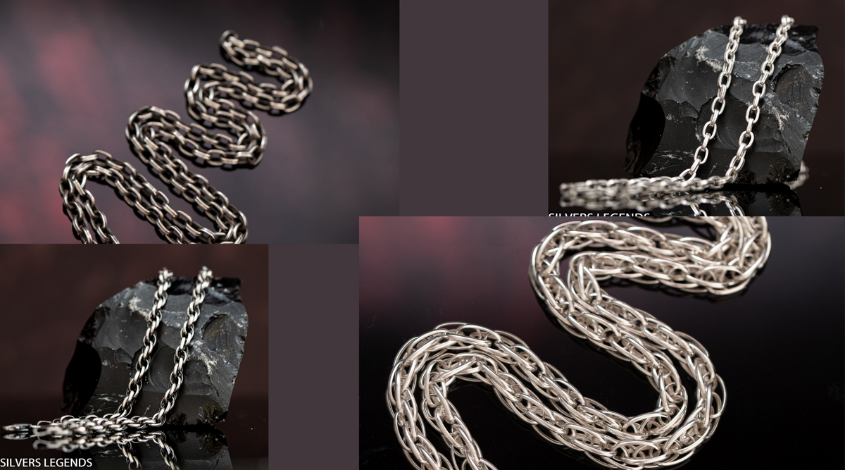 Cool Men's Chains sterling silver 925 Rollo and Rope | Silvers Legends