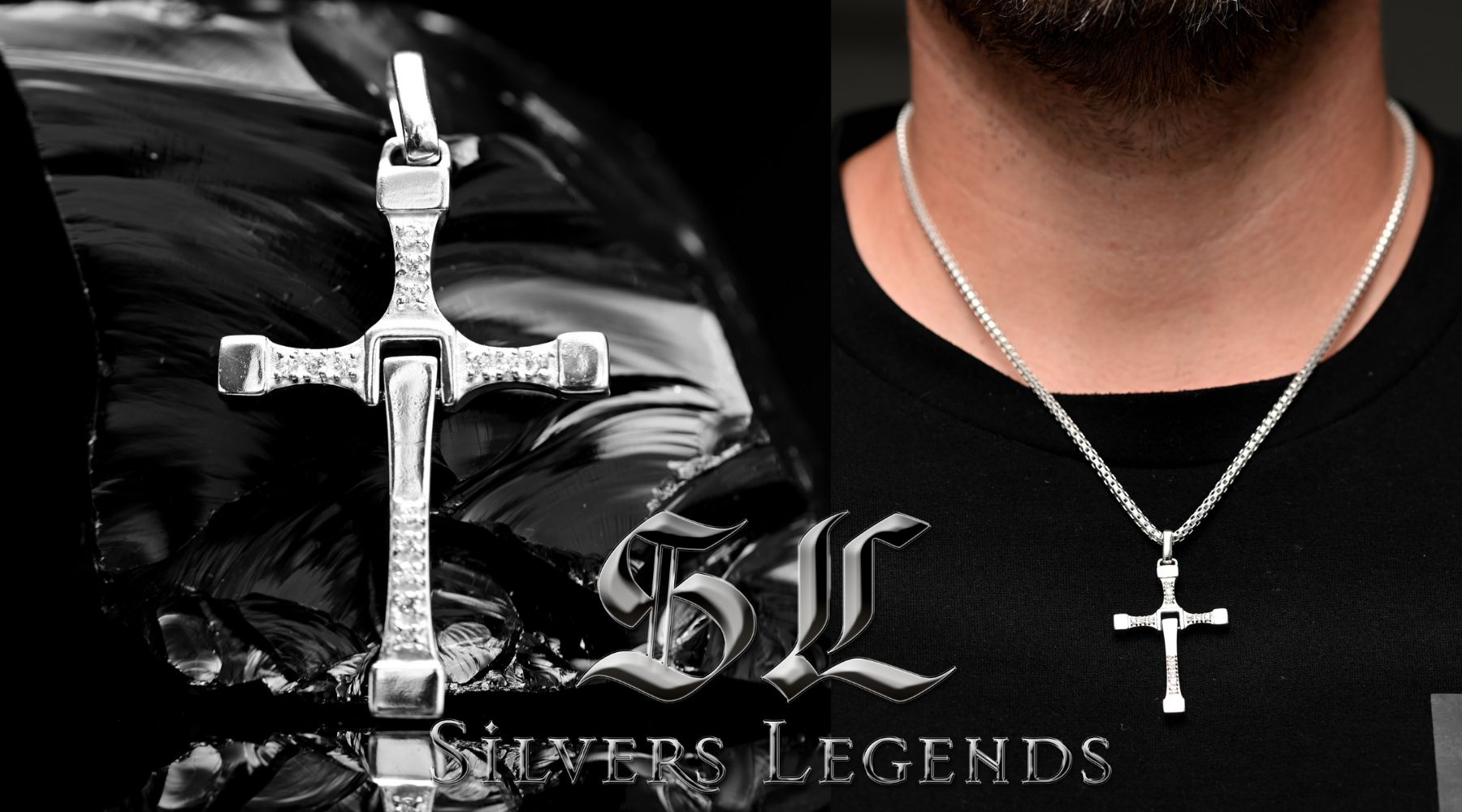 Silver Cross Pendant – Bold Style and Timeless Strength