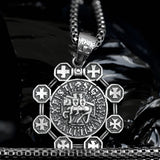 Sterling Silver Pendant necklace Knights Templar with all Templar crosses