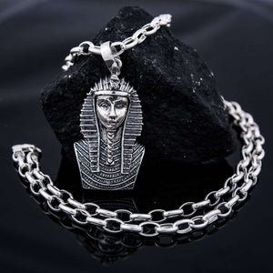 Sterling Silver Egyptian Pendant Necklace Pharaoh, Egyptian Pendant, Pharaoh Silver Necklace, Egyptian Jewelry Silver, Silver Egyptian Talisman, Silver Mens Pendant, Silver Egyptian Amulet, Pendant Sterling Silver 925, Pharaoh Jewelry, Eguptian Amulet, Protection Pendant, Pendant With Or Without Chain Necklace, Gift For Men