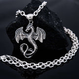 Winged Dragon pendant necklace, sterling silver 925 pendant, locket  for men, male locket silver, Dragon Men’s Pendant, handmade jewel, Powerful protection dragon amulet, Jewelry with Dragon