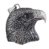 Sterling silver 925 unique american eagle head men’s pendant is handmade animal lewelry and you can have it with or without silver chain necklace. This silver eagle medallion is big and very heavy animal jewelry and it’s perfect gift for him, it will suit with every men's style. Check out other sterling silver men's jewelry at silverslegends.com