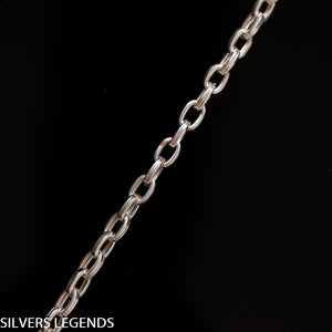 Anchor chain, Chain Anchor silver polished, Sterling silver 925 polished anchor chain for men with original, unique design, beautiful details and amazing artwork. Handmade Cool silver jewel, heavy chain necklace for men will suit with every men's style. Perfect as a statement piece to wear alone or with a pendant. Check out at silverslegends.com...