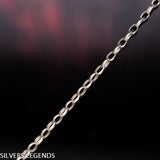 Sterling silver 925 polished rollo chain for men with original, unique design, beautiful details and amazing artwork. Handmade Cool silver jewel, heavy chain necklace for men will suit with every men's style. Perfect as a statement piece to wear alone or with a pendant. Check out at silverslegends.com...