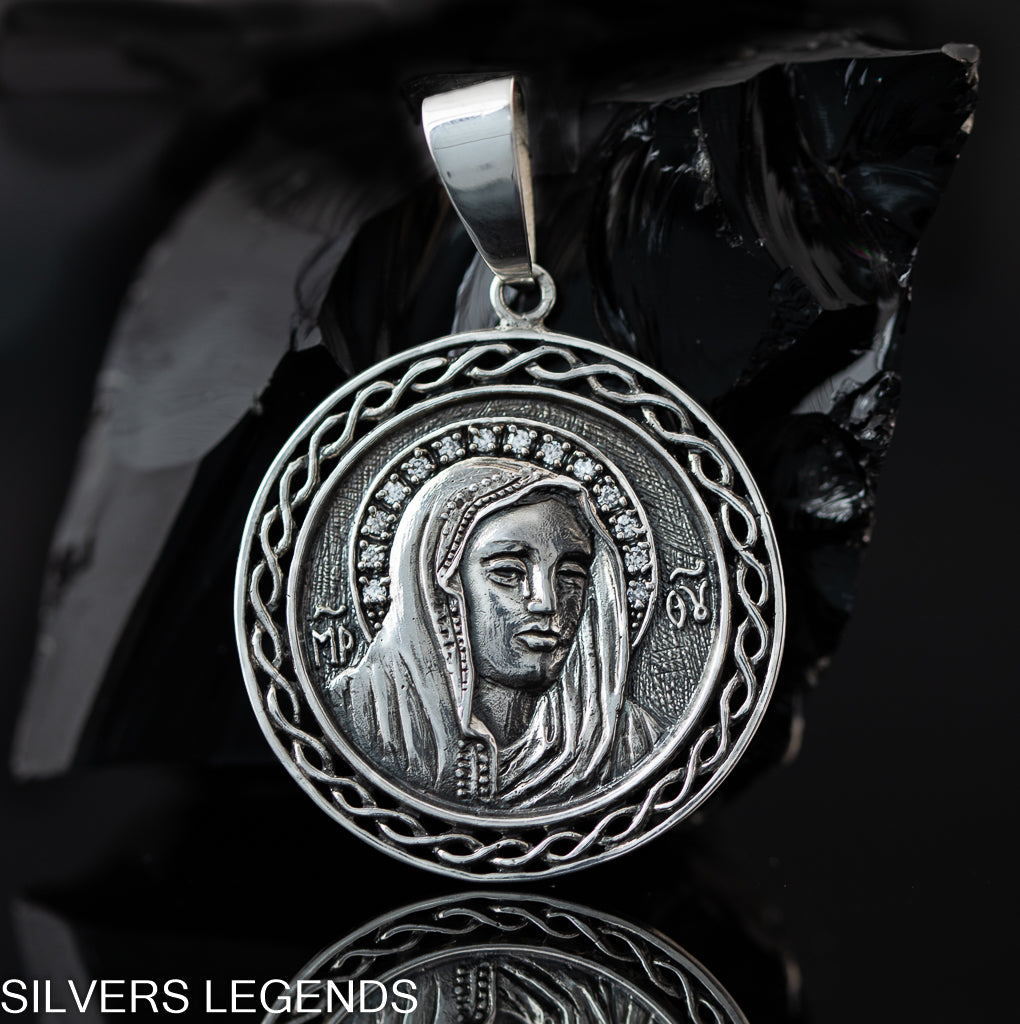 St Benedict medal Exorcism, Sacramental pendant for men silver