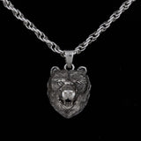 Sterling silver 925 viking Bear head unique pendant is handmade animal jewelry and you can have it with silver chain necklace. Bear men's locket is a symbol and amulet for strength, courage, tenacity and wisdom. This silver bear medallion is big and very heavy and it’s perfect gift for him, it will suit with every men's style. Check out 3d bear head pendant and other handcrafting sterling silver men's jewelry at silverslegends.com