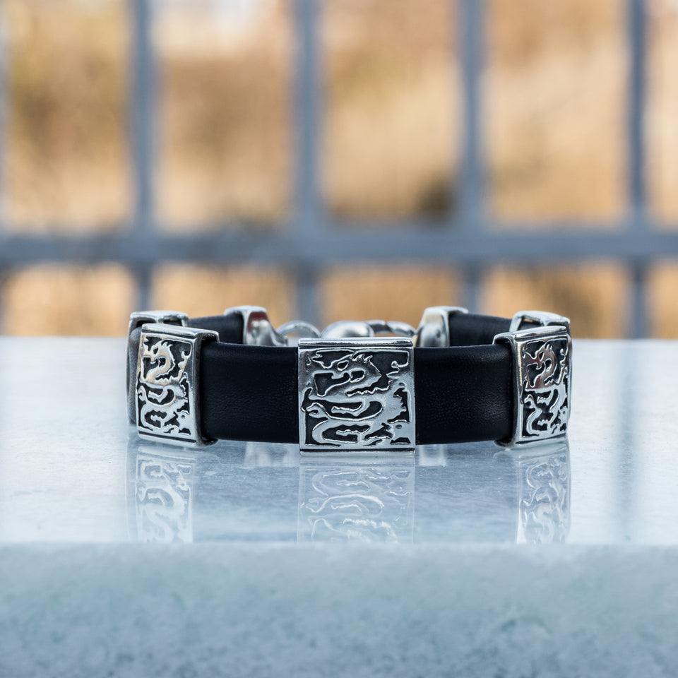 Rosewood premium leather bracelet for men- mens leather bracelet-mens cross  bracelet | Urban Designer