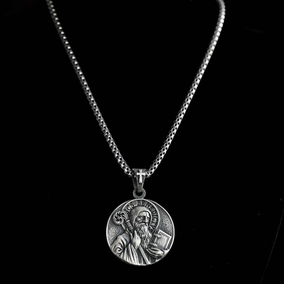 Buy Silver Christian Jesus Mens Necklace, Christ Jesus Pendant, Religious  Silver Man Pendant, Solid Silver Jesus Medallion, Catholic Men Pendant  Online in India - Etsy