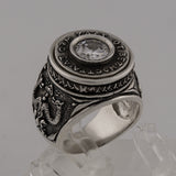 Archangel ring silver, Sterling silver 925 men's ring with stone "Saint Michael The Archangel", handmade, vintage archangel ring silver, sterling silver archangel ring, St Michael ring silver, Archangel Michael religious ring silver, archangel ring for men, Mens Ring "Saint Michael The Archangel". Check out other christian jewelry at silverslegends.com…