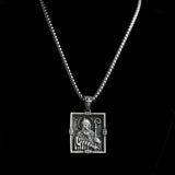 Miraculous pendant necklace mens necklace silver, Irish orthogonal pendant, Irish heritage, Irish Celtic Cross, Ireland missionary pendant
