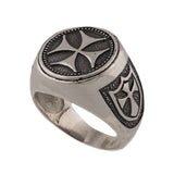 Sterling Silver 925 Knights Templar Handmade Men’s Ring with templar cross is Christian ring. This Masonic ring is vintage handmade religious jewel. The Templar silver ring for men is perfect gift for him. Sterling silver Crusader cross ring is with original design and amazing artwork, check out at silverslegends.com…